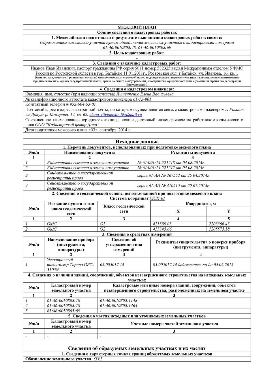 Координирование земельного участка геодезическими методами для подачи на ГПЗУ