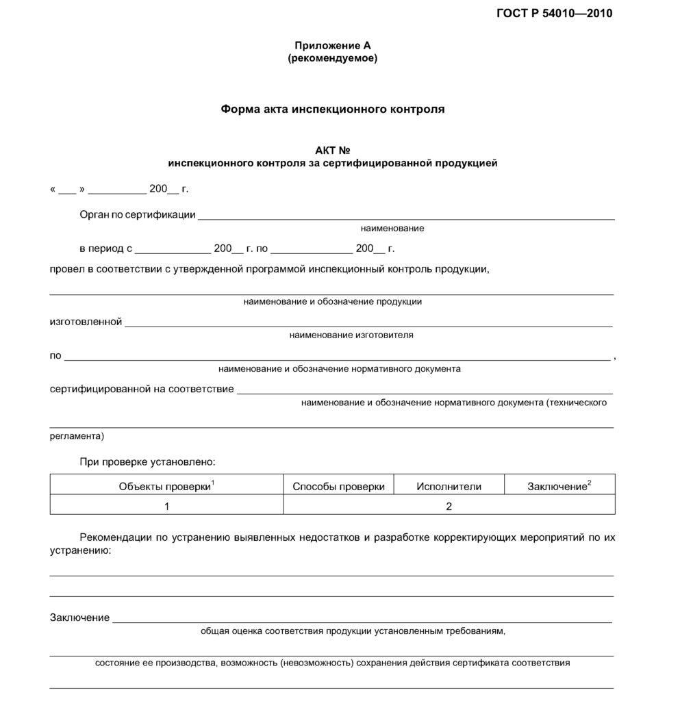 По итогам проверок составляет акт инспекционного контроля