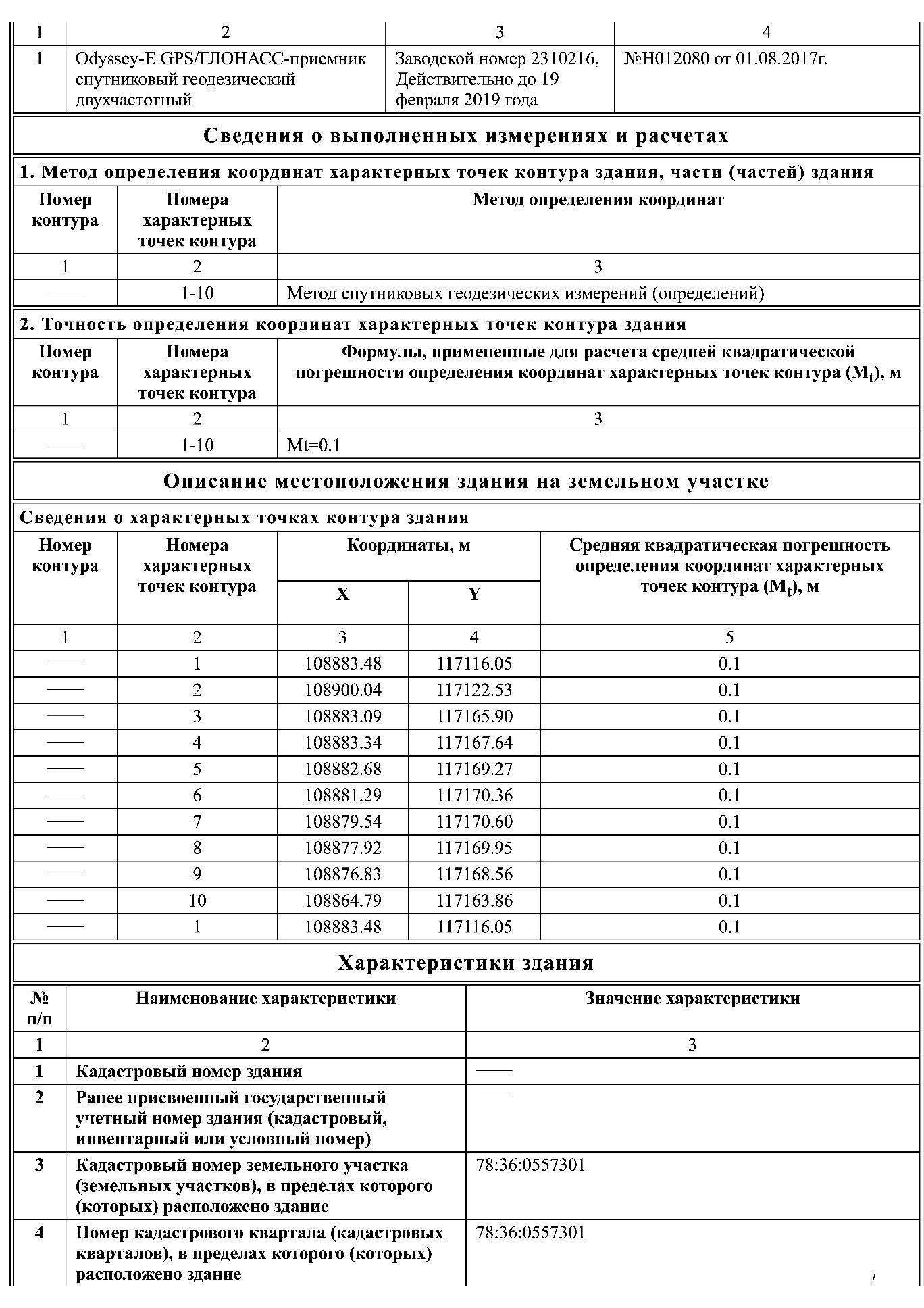 Технический план на ввод 2